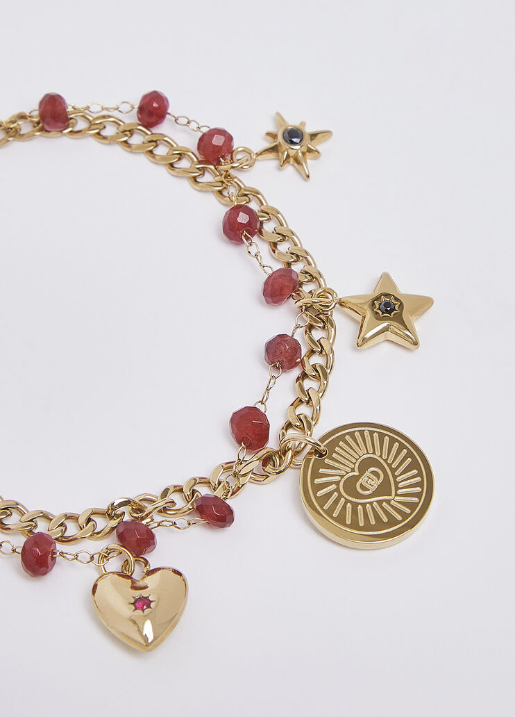 Bracciale con charm rosso Liu Jo - medium