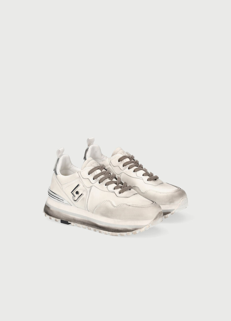 Used-effect platform sneakers Grey Liu Jo - large image number 1