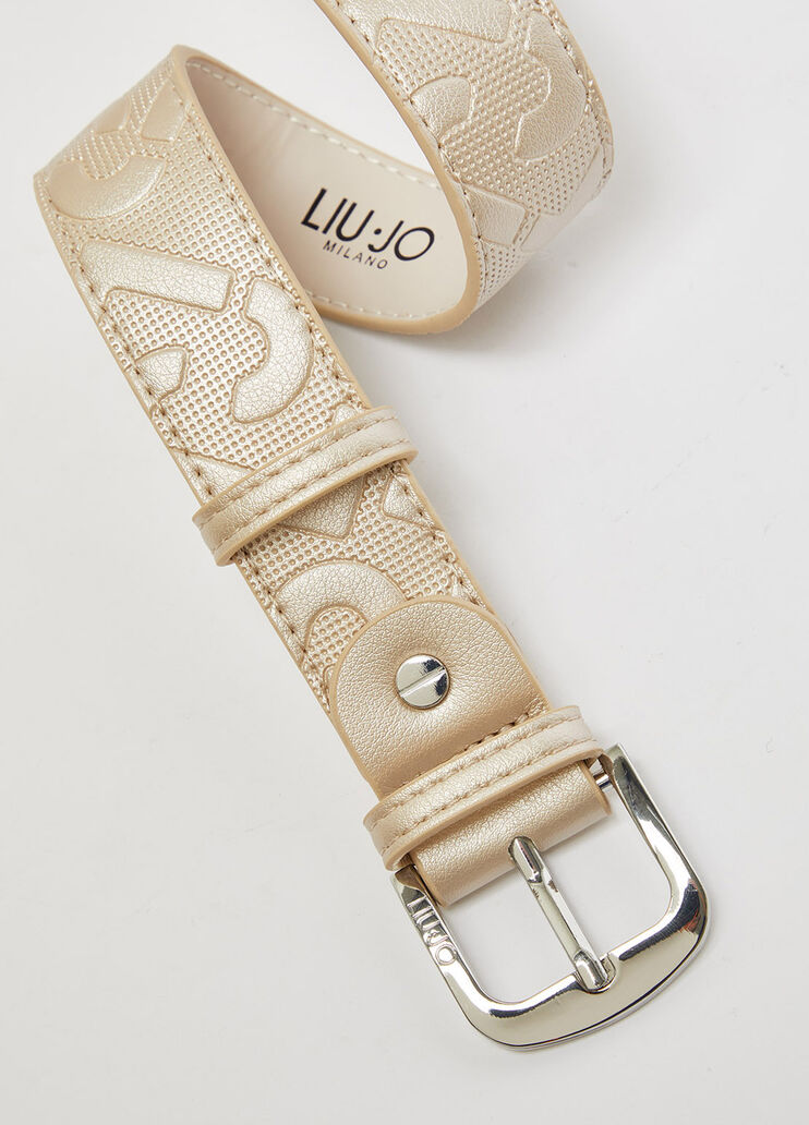 Gürtel mit Monogramm-Logo Hellgold Liu Jo - large image number 1 Gürtel mit Monogramm-Logo Hellgold Liu Jo - large image number 1