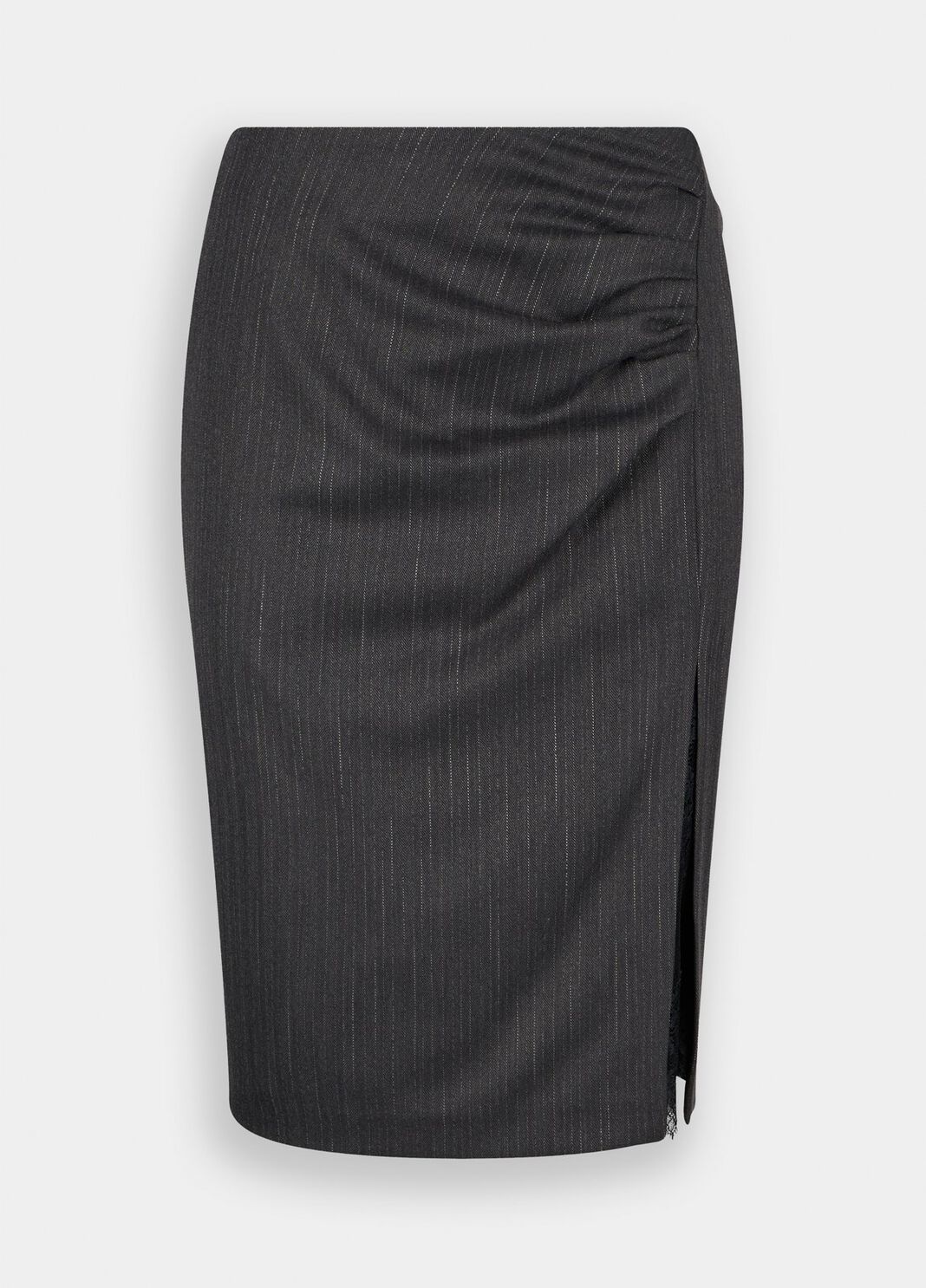 Gonna gessata con pizzo gessato lavagna Liu Jo - large image number 6