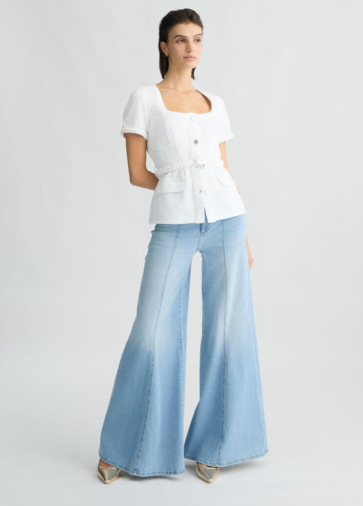 High-waisted super-flared jeans light denim Liu Jo - medium High-waisted super-flared jeans light denim Liu Jo - medium