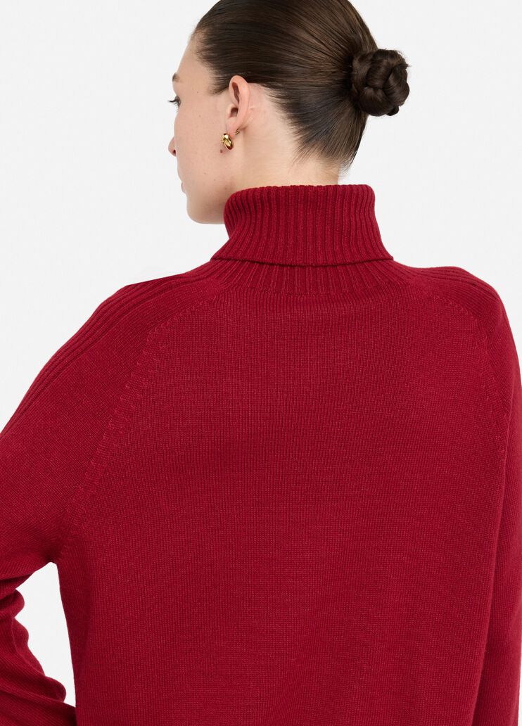 Wool and cashmere turtleneck red Liu Jo - large image number 4 Wool and cashmere turtleneck red Liu Jo - large image number 4
