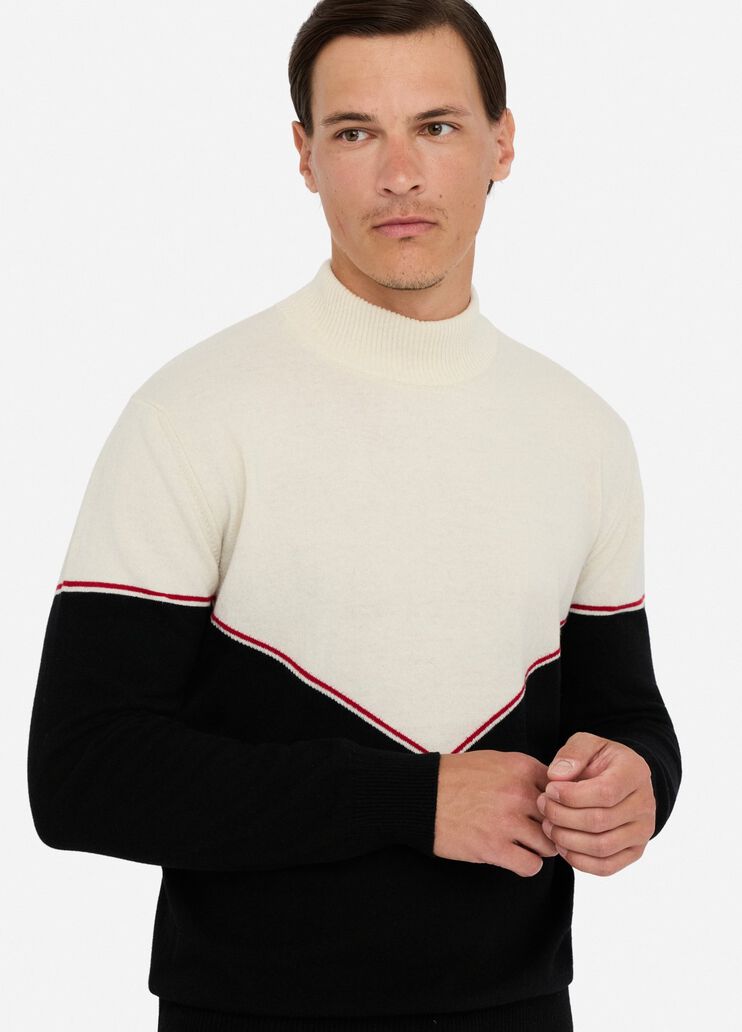 Pull en laine noir et blanc Liu Jo - large image number 2 Pull en laine noir et blanc Liu Jo - large image number 2