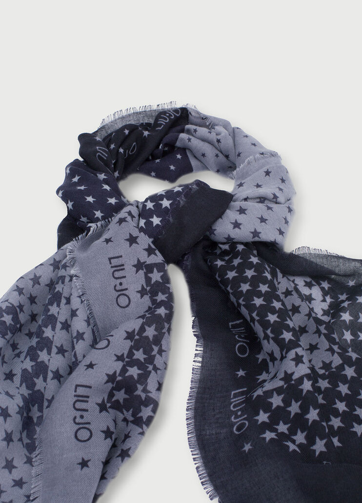 Foulard with stars Dark Blue Liu Jo - large image number 2 Foulard with stars Dark Blue Liu Jo - large image number 2