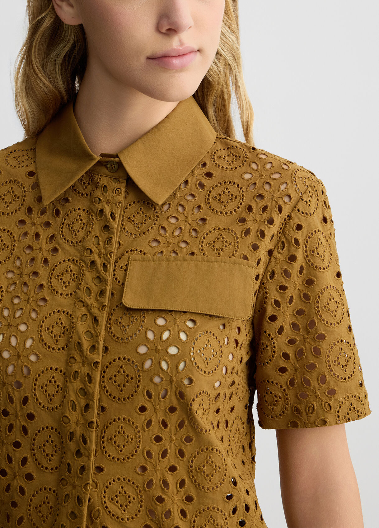 売れ筋商品|||リュージョー シャツ レディース トップス Button-down blouse - sand Women's Shirts: Smart, Casual and Sport Shirts | LIU JO