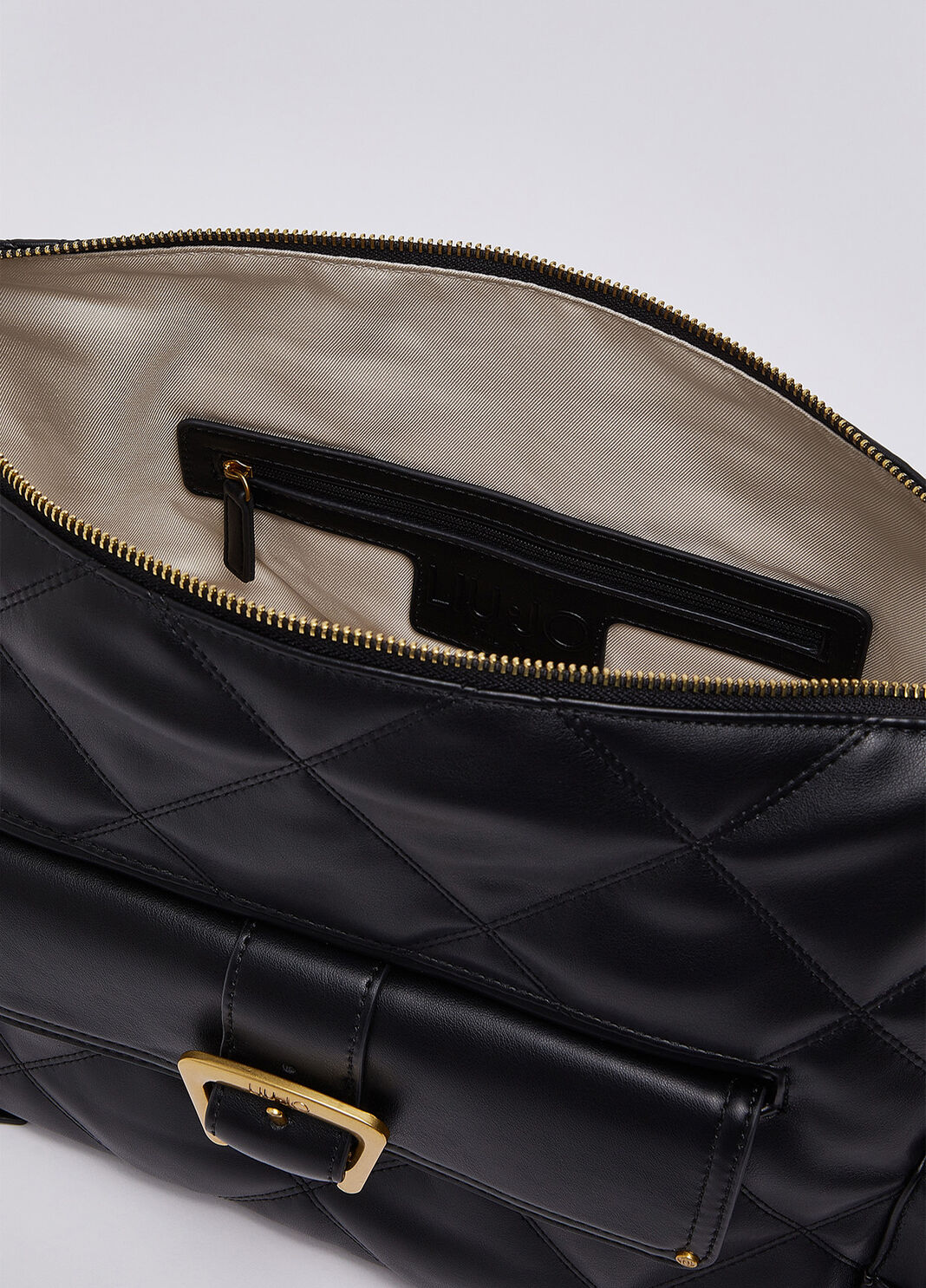 Medium hobo bag quilted black Liu Jo - large image number 6