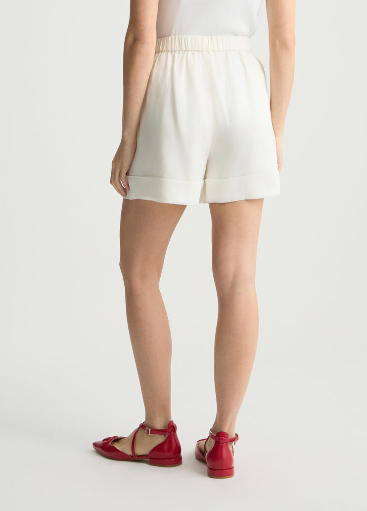 Ramie shorts white wool Liu Jo - large image number 1 Ramie shorts white wool Liu Jo - large image number 1