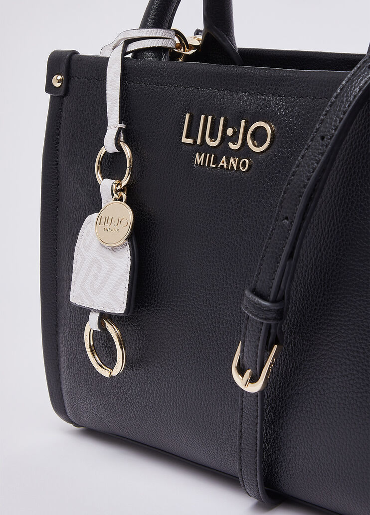 Sac &agrave; main petit format avec charm noir Liu Jo - medium