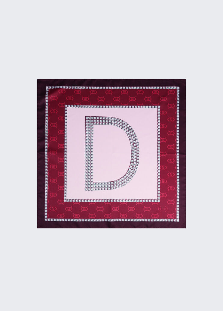 Foulard with letter red Liu Jo - medium