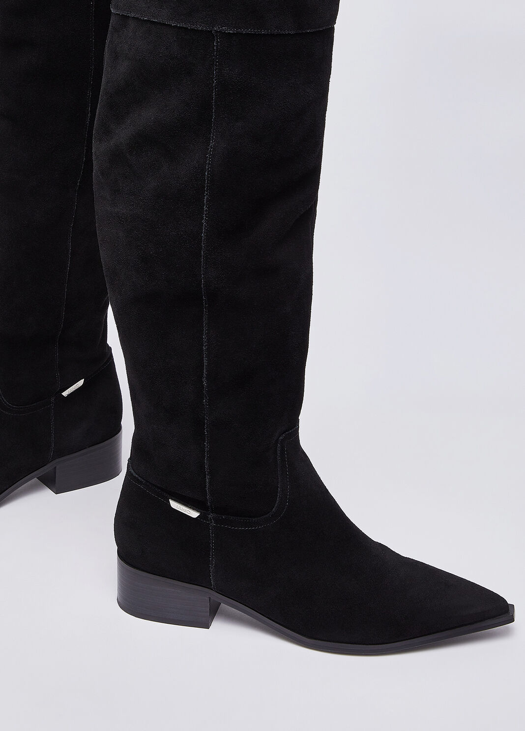 Bottes cuissardes en daim noir Liu Jo - large image number 7