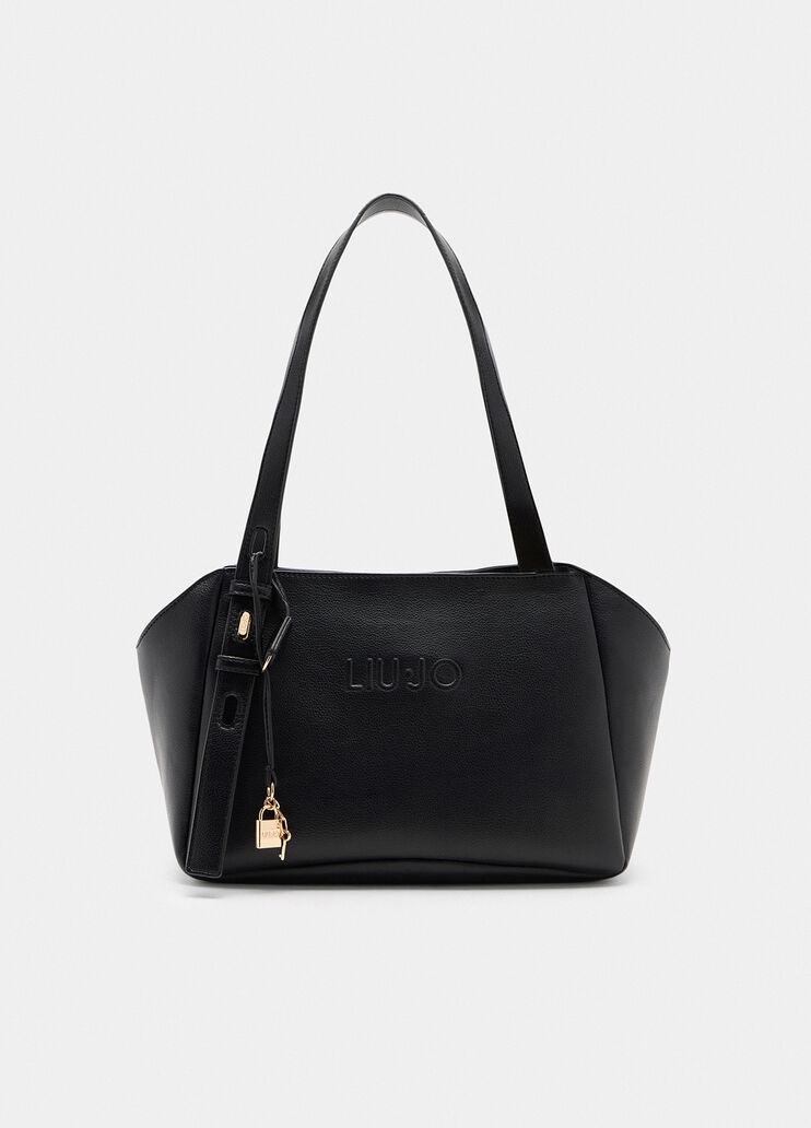 Bolso mediano con charms negro Liu Jo - medium Bolso mediano con charms negro Liu Jo - medium