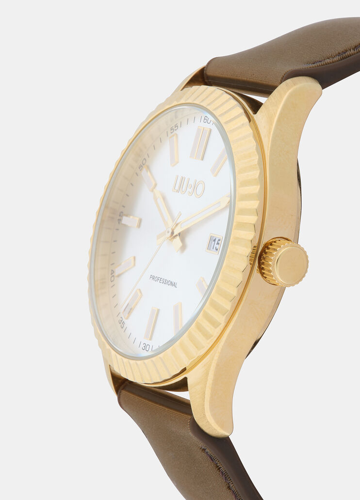 Watch with silicone strap brown Liu Jo - medium