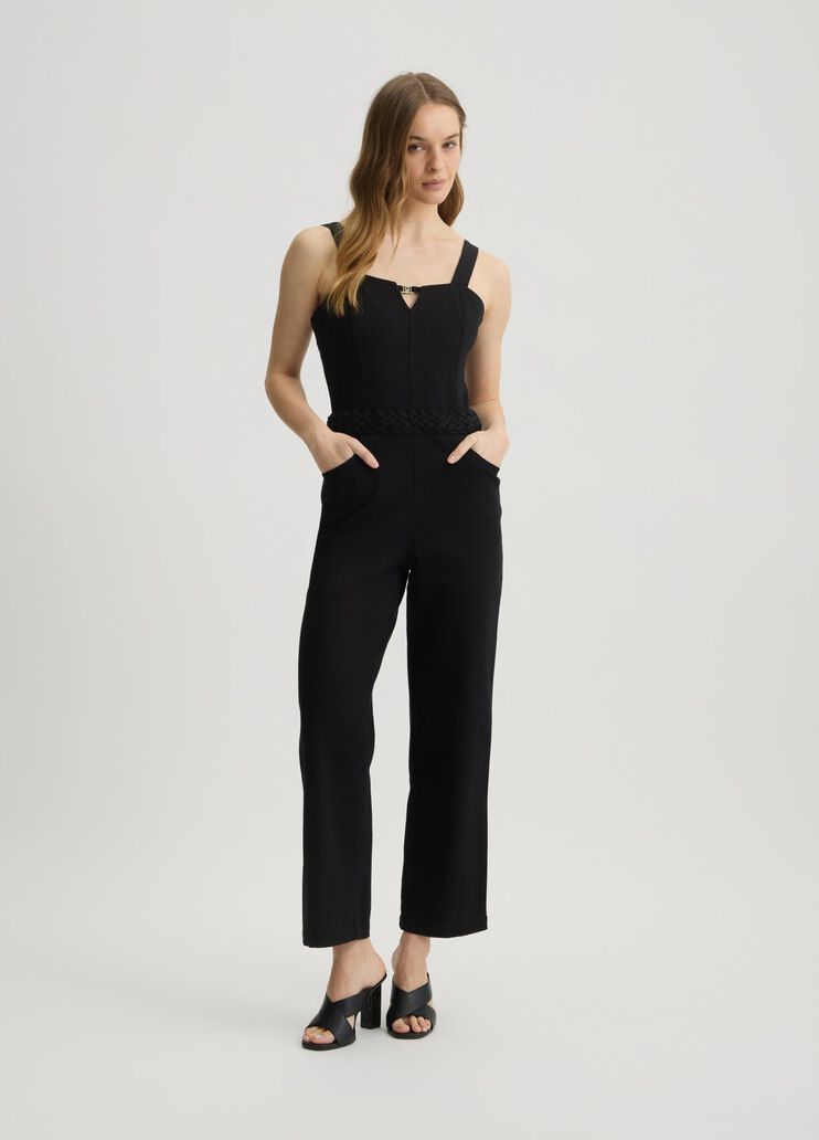 Black cotton jumpsuit black Liu Jo - large image number 5 Black cotton jumpsuit black Liu Jo - large image number 5
