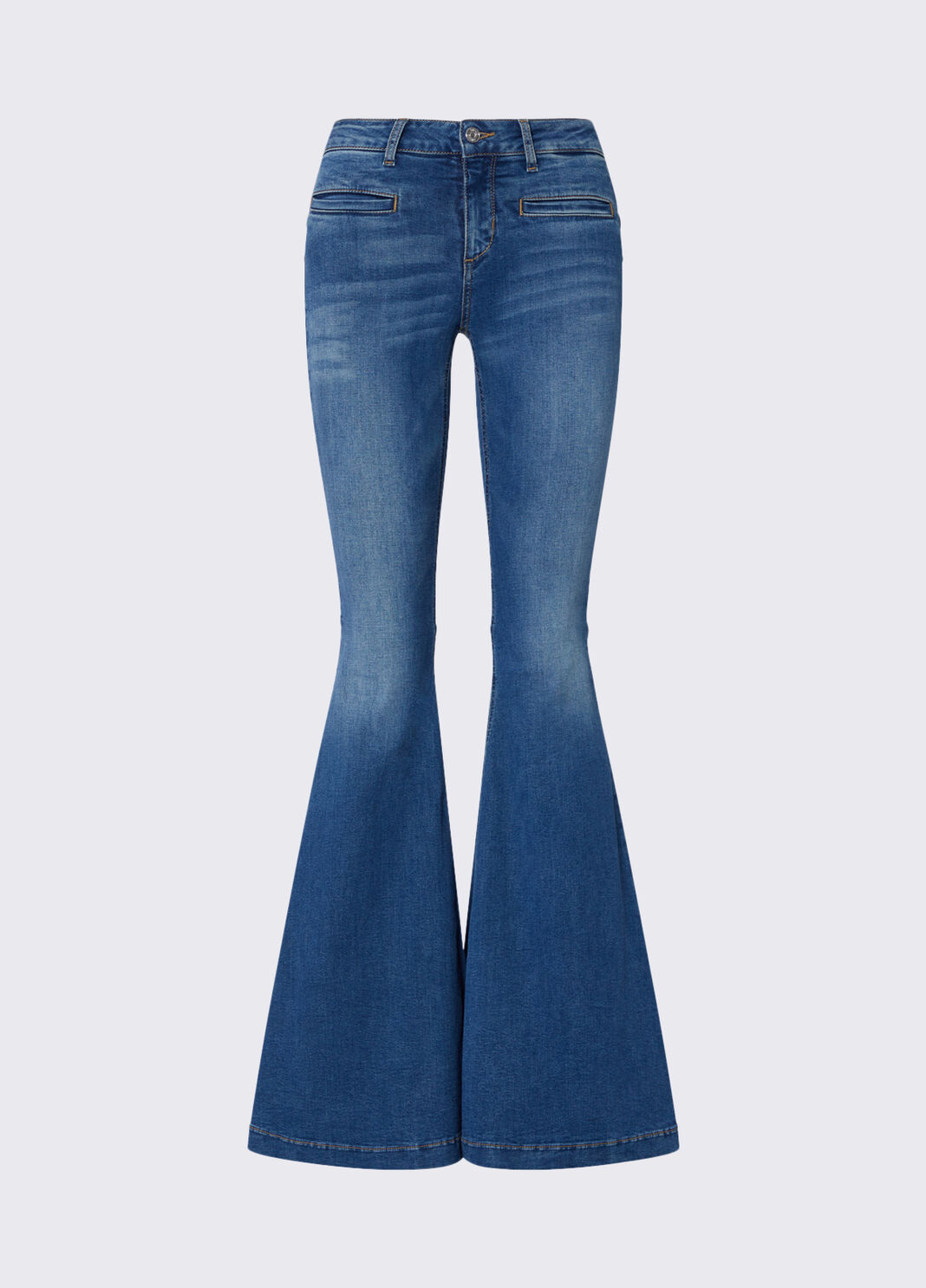 Super Flare Jeans Dunkles Denimblau Liu Jo - large image number 6