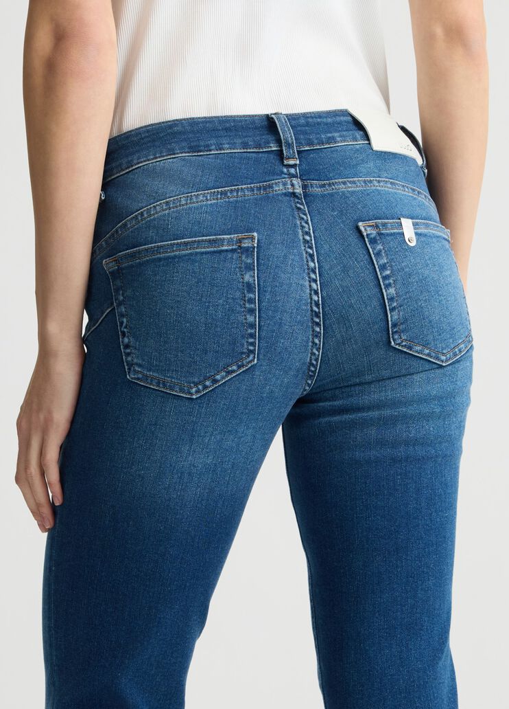 Skinny jeans with turn-ups dark denim Liu Jo - large image number 4 Skinny jeans with turn-ups dark denim Liu Jo - large image number 4