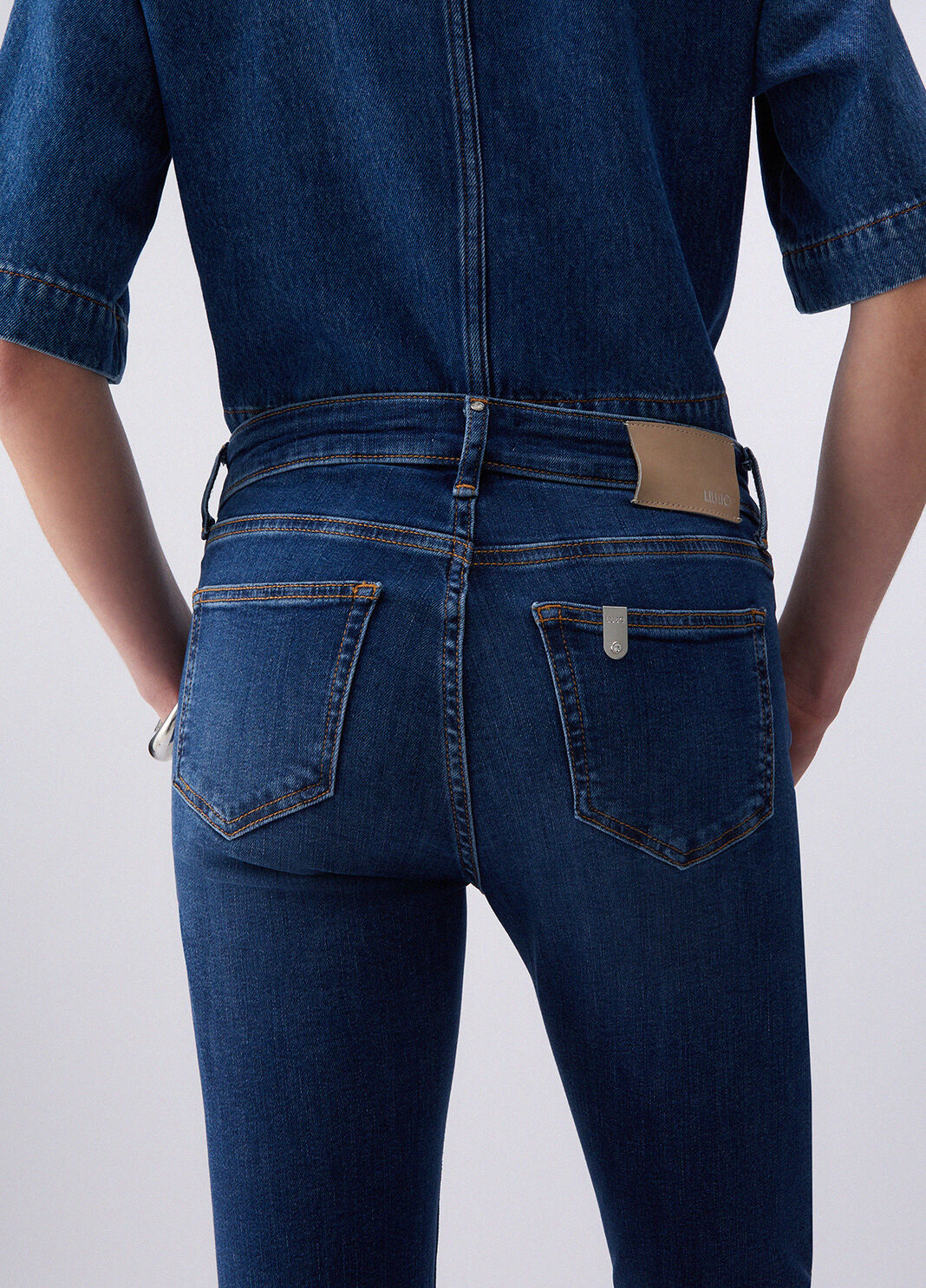 Джинсы скинни темно-синий деним Liu Jo - large image number 4