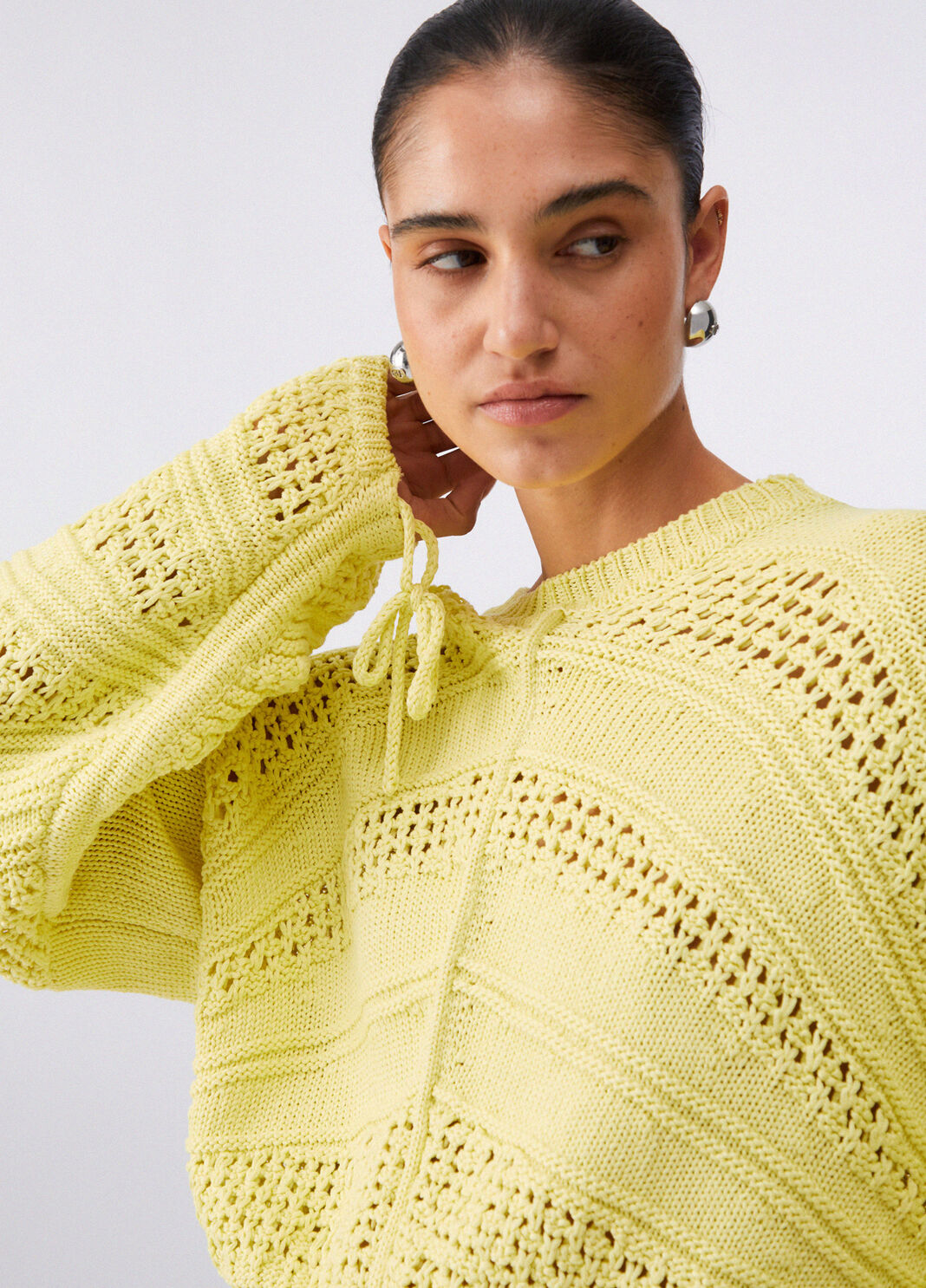 Maglia in crochet giallo Liu Jo - large image number 4