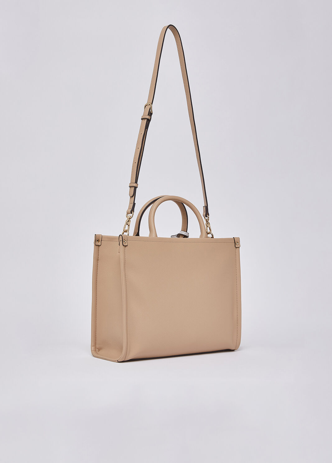 Sac &agrave; main format moyen avec charm poudre de riz fonc&eacute; Liu Jo - large image number 1