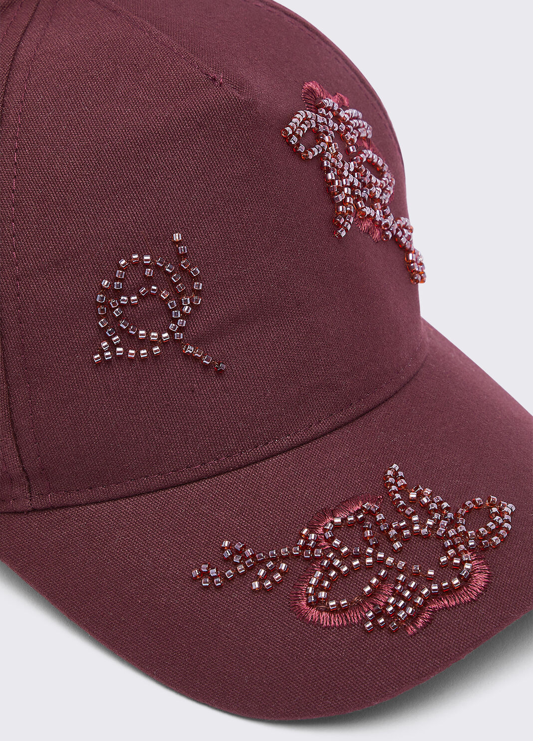 Embroidered Baseball Cap aubergine Liu Jo - large image number 4