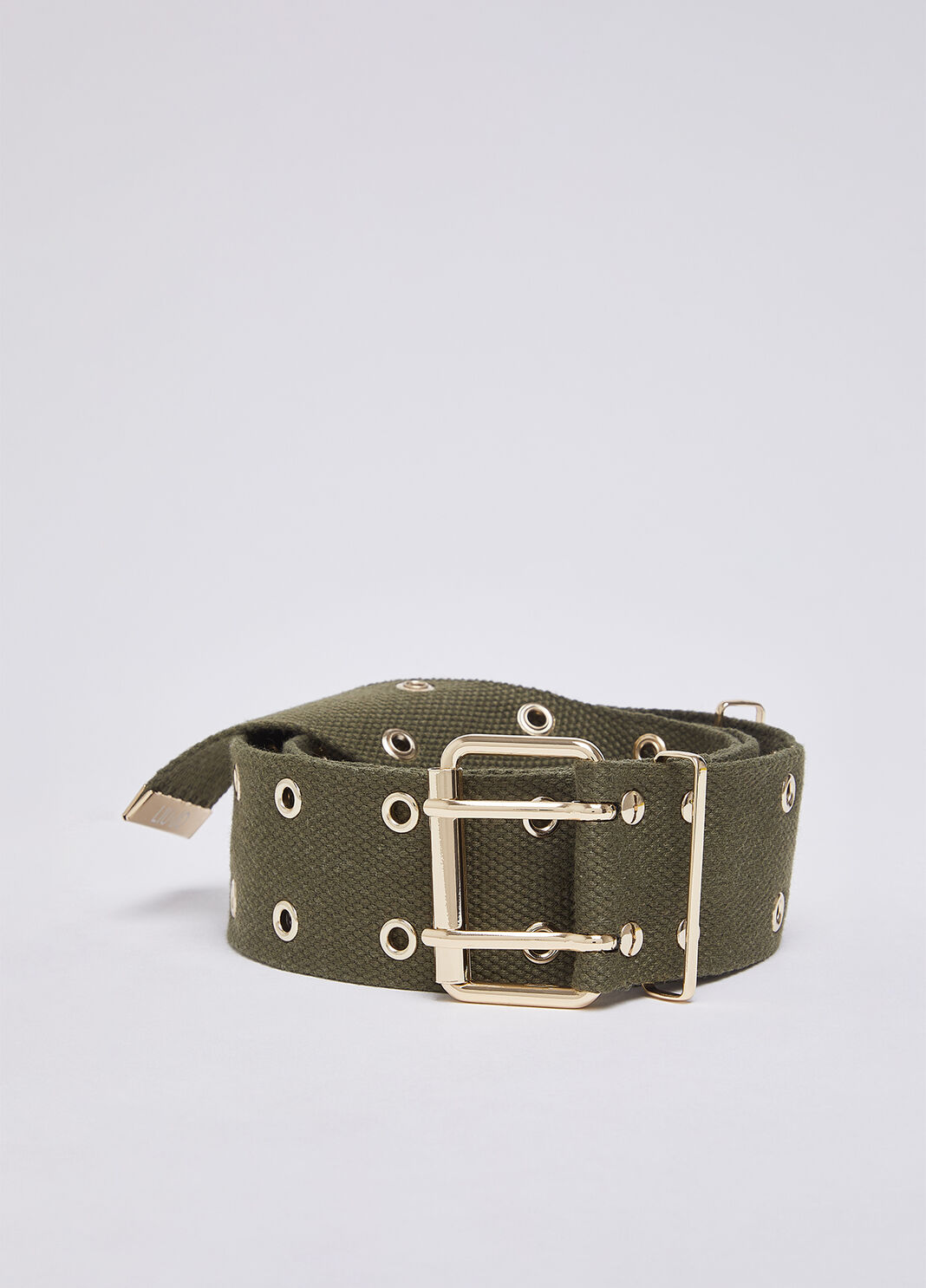 Eyelet belt olive green Liu Jo - large image number 2