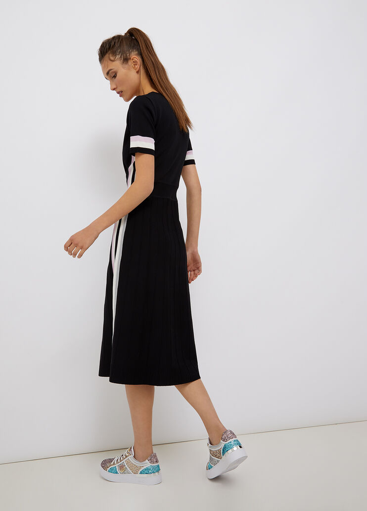 Экологичное платье с логотипом чёрный Liu Jo - large image number 1