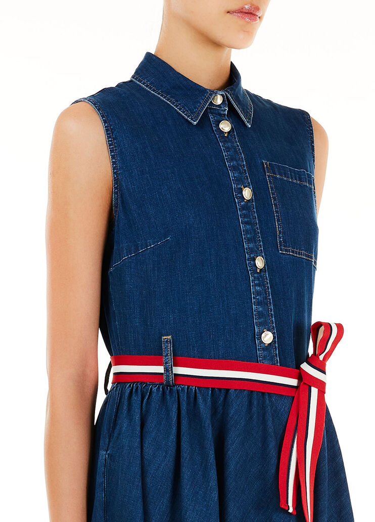 Eco-friendly denim dress Blue denim Liu Jo - large image number 2 Eco-friendly denim dress Blue denim Liu Jo - large image number 2