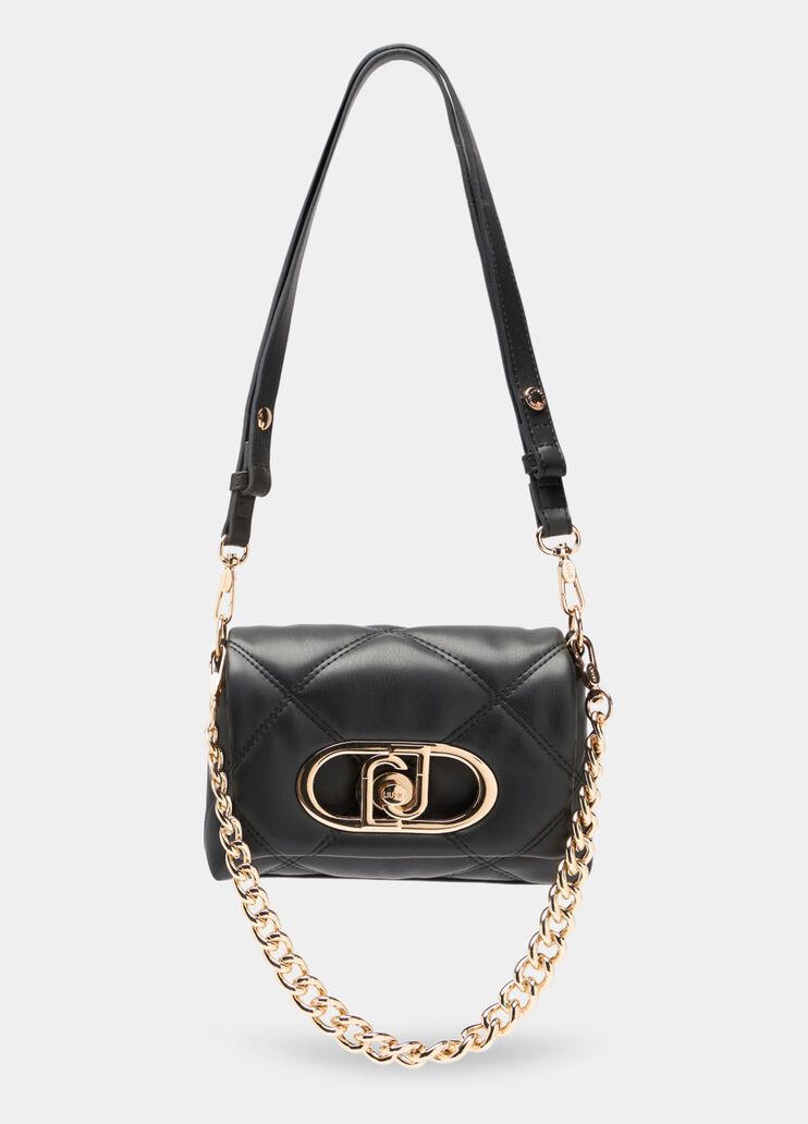 Borsa LaPuffy piccola matelass&eacute; nero Liu Jo - medium