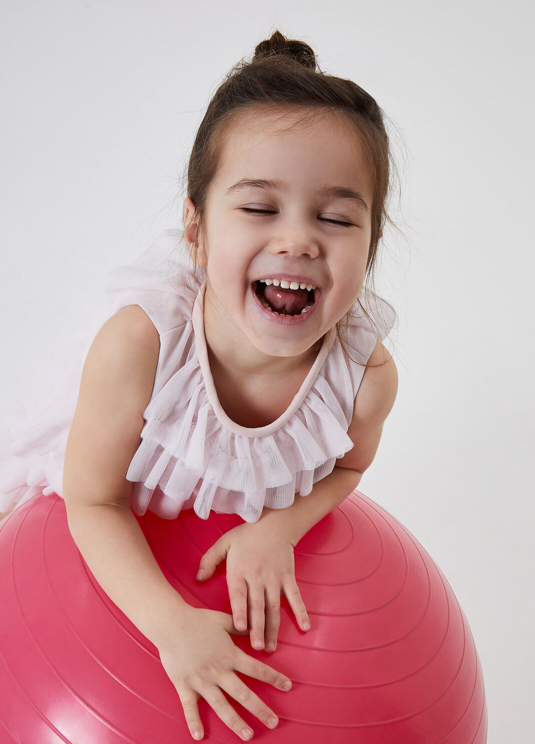 Vestito in tulle con cintura Rosa perlato Liu Jo - large image number 2