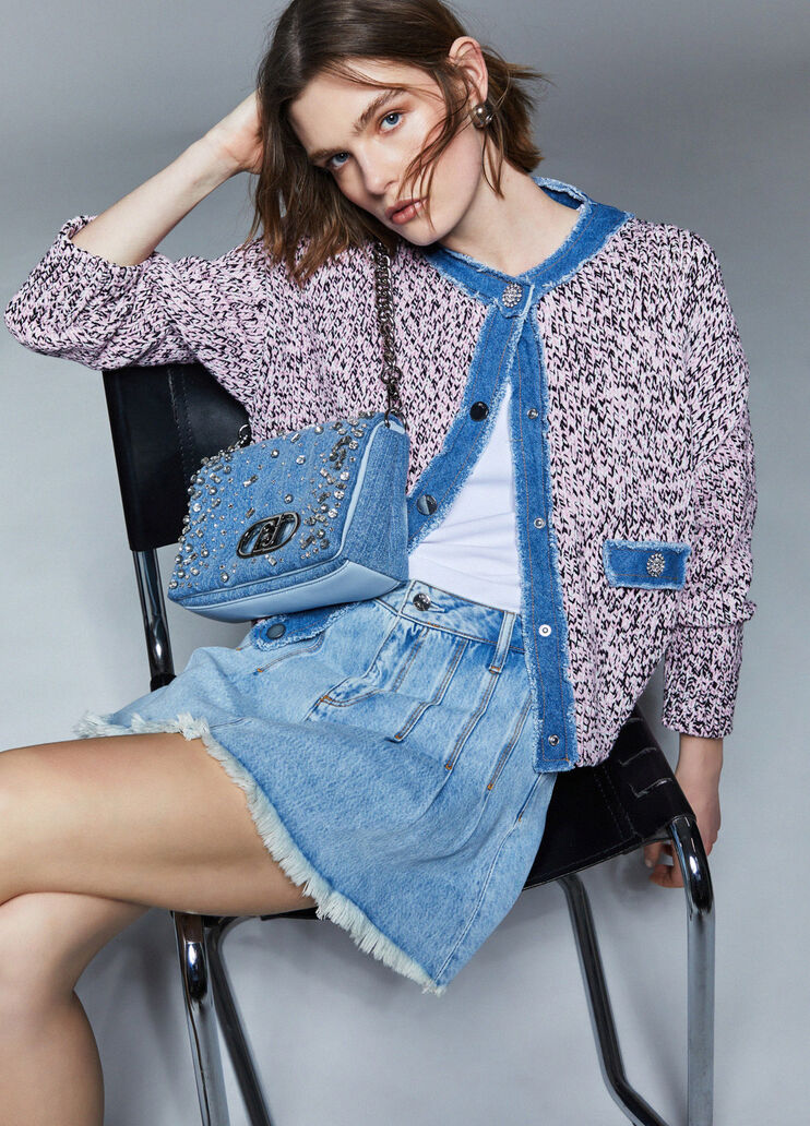 Minifalda vaquera denim claro Liu Jo - medium