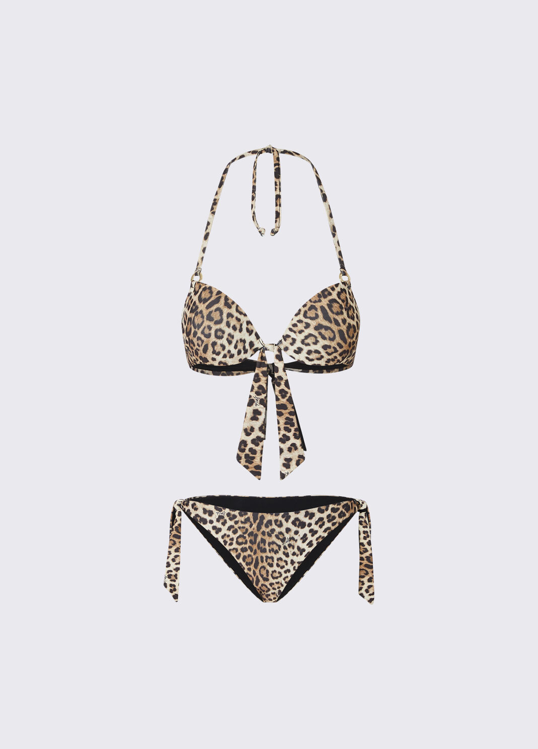 Animal Print Bikini with Push-Up Top and Bottoms animal print Liu Jo - large image number 6
