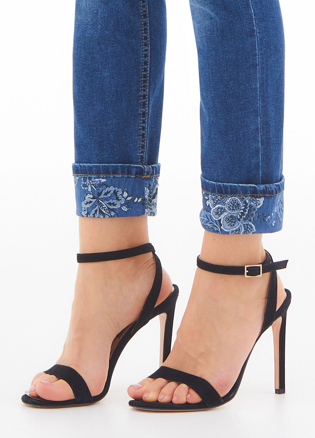 Eco-friendly skinny jeans with turn-up blue denim Liu Jo - large image number 2