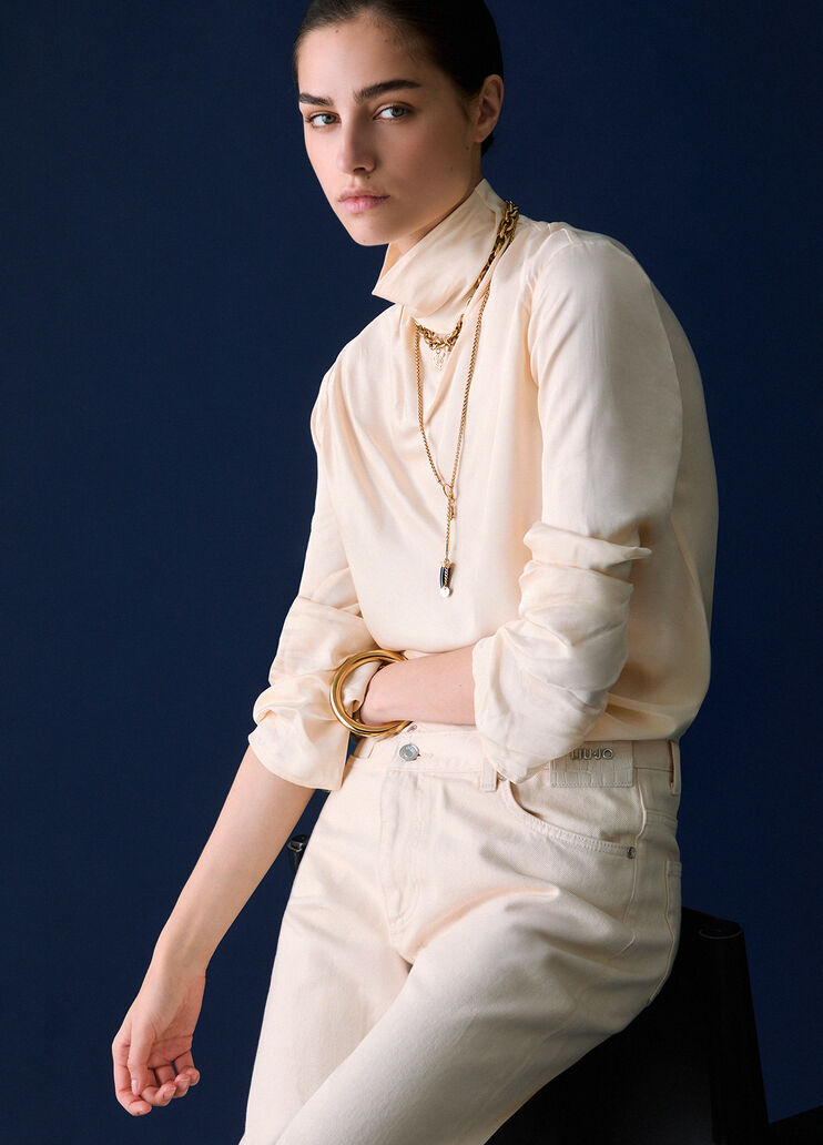Satin Blouse cream Liu Jo - medium