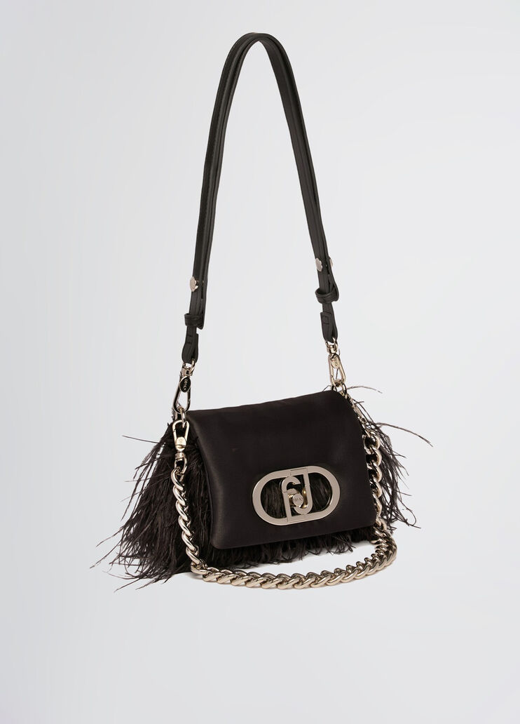 Small LaPuffy bag with feathered detailing black Liu Jo - large image number 2