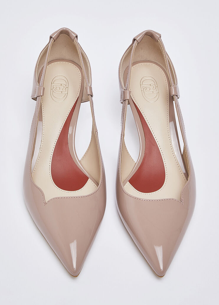 D&eacute;collet&eacute; in vernice nude Liu Jo - medium