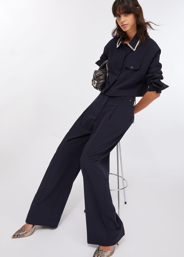 Palazzo-Hose Marineblau Liu Jo - large image number 2