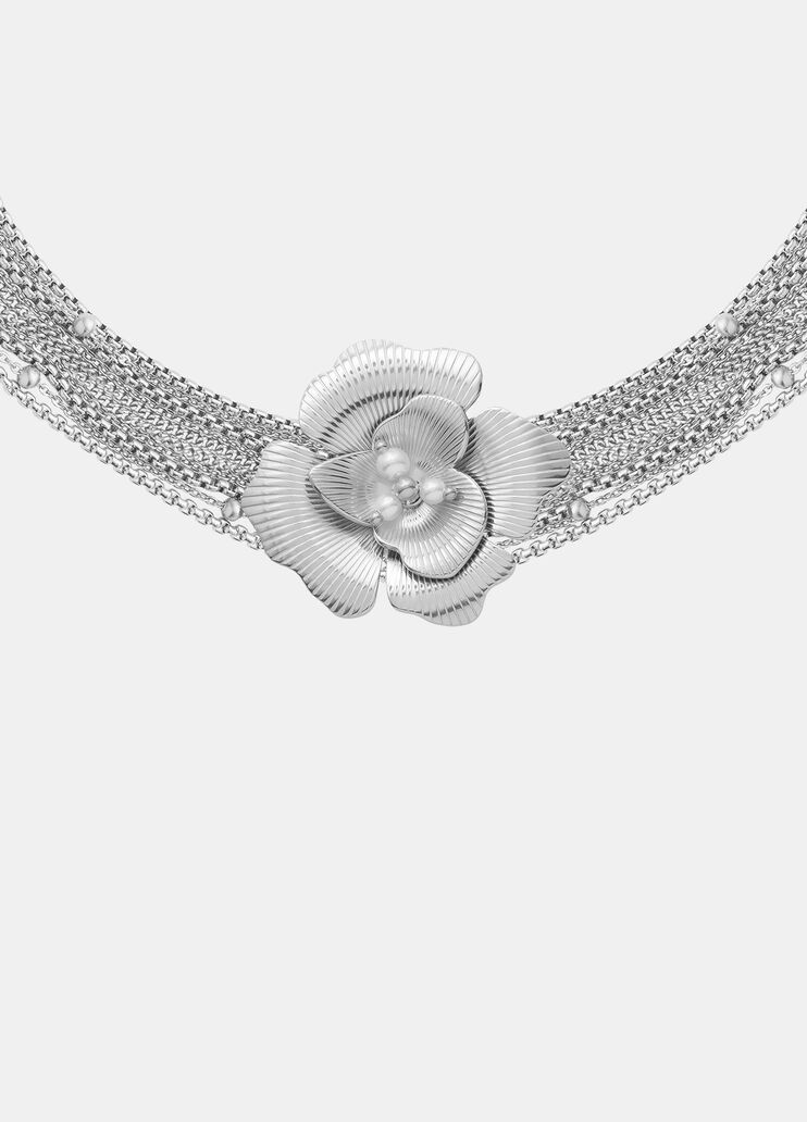 Choker with maxi-flower silver Liu Jo - large image number 2 Choker with maxi-flower silver Liu Jo - large image number 2
