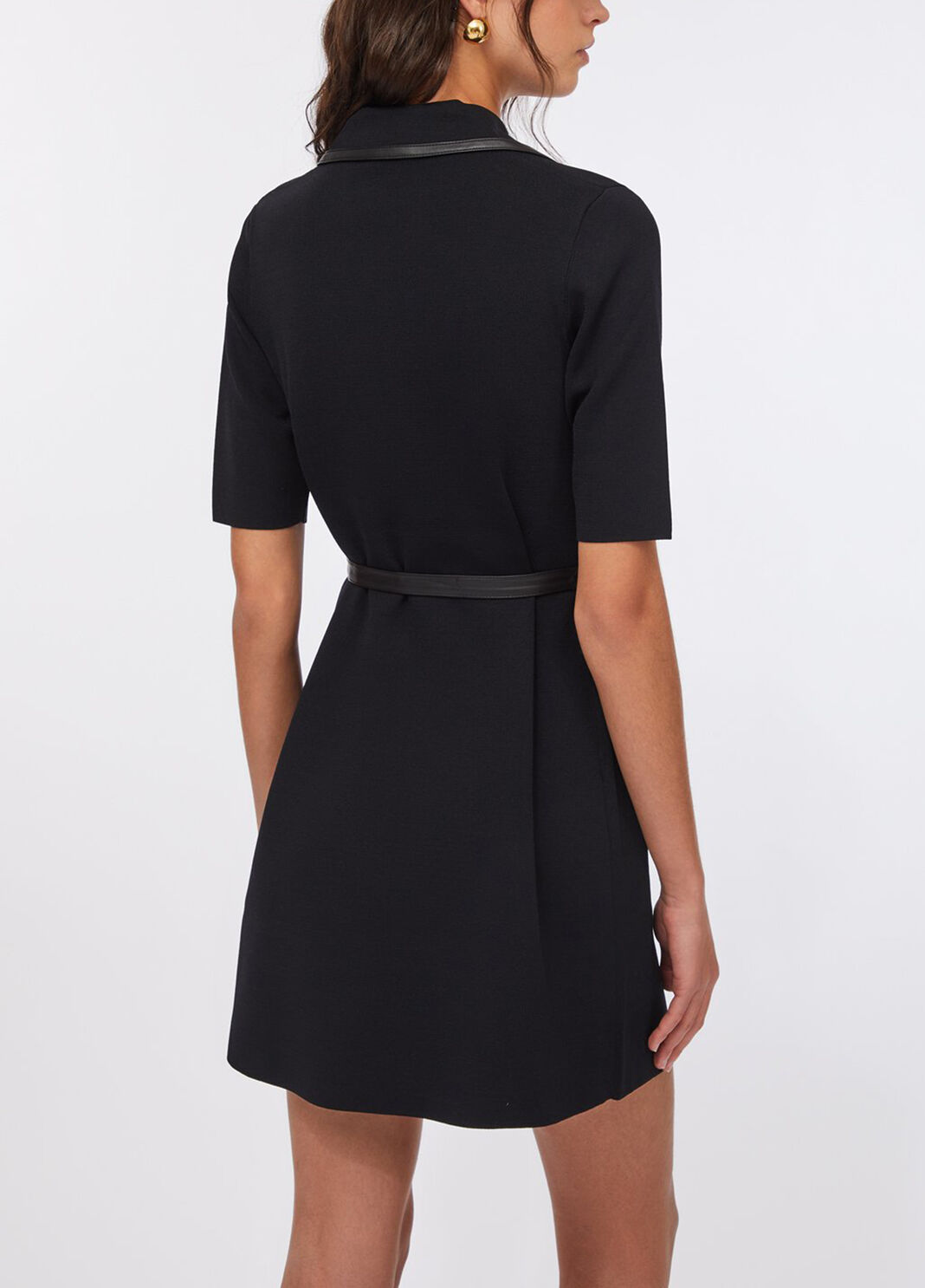 Dress in knit with belt black Liu Jo - large image number 1