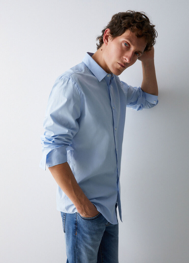 Slim-fit shirt light blue Liu Jo - medium