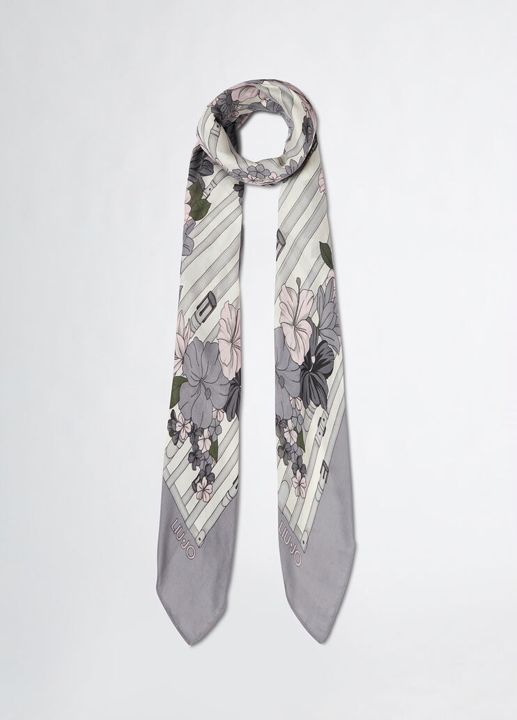 Floral scarf black Liu Jo - medium