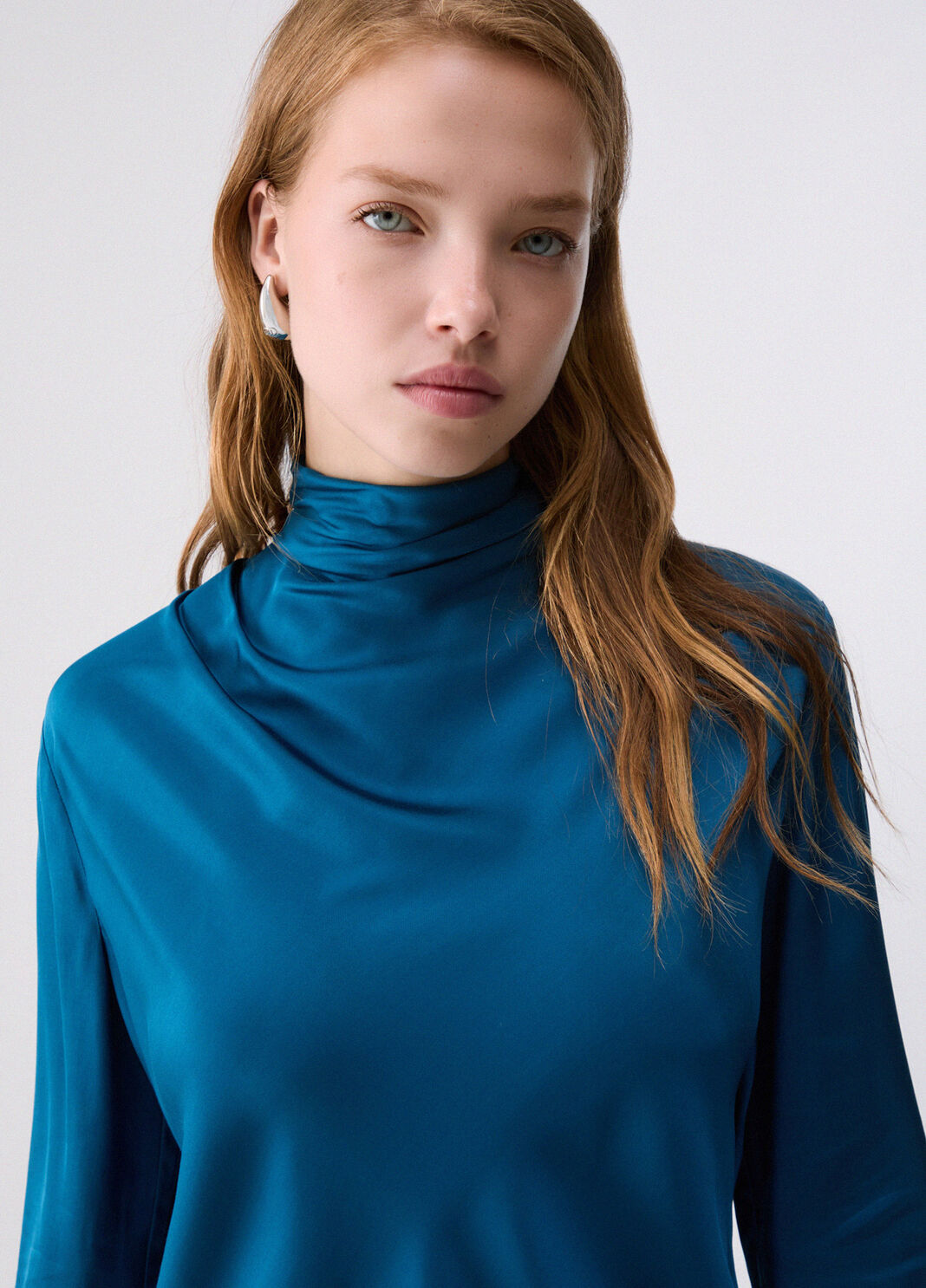 Satin Blouse blue Liu Jo - large image number 4