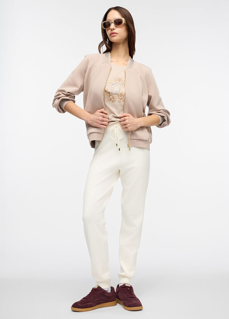 Felpa in scuba con zip  Liu Jo - large image number 3