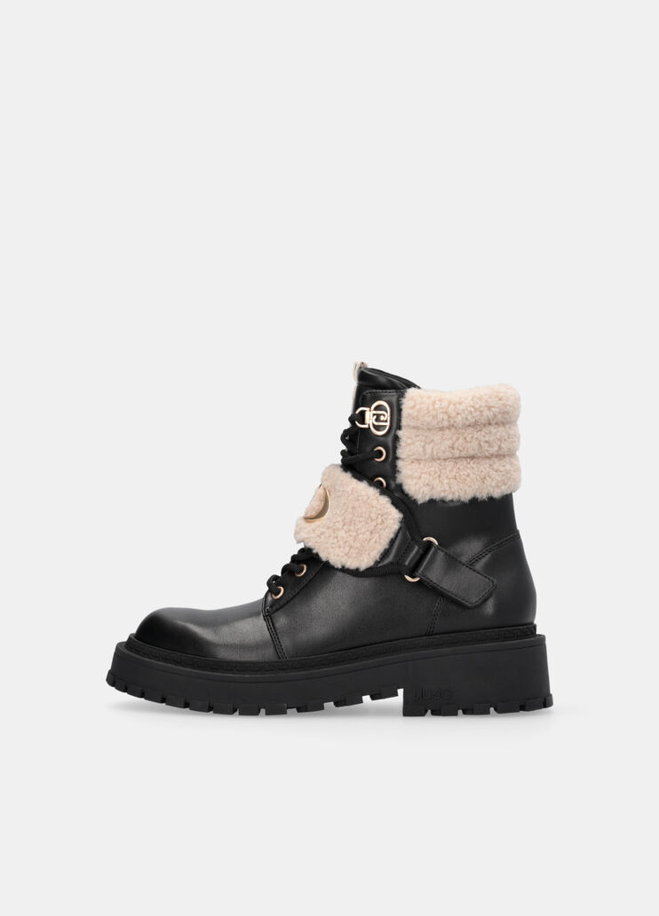 Schnürstiefel mit Warm-Detail Schwarz Liu Jo - large image number 5