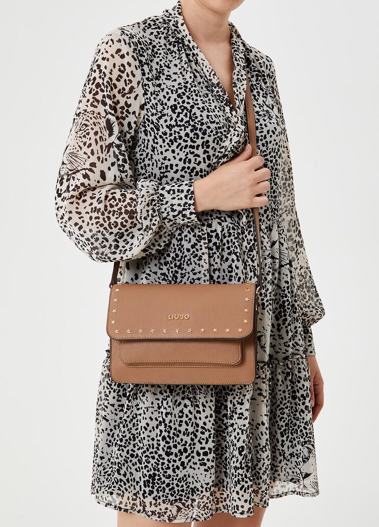 Crossbody bag with stars Brown Liu Jo - large image number 1