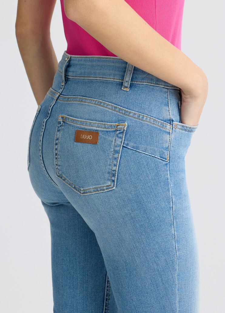 High-waisted skinny jeans light denim Liu Jo - large image number 4 High-waisted skinny jeans light denim Liu Jo - large image number 4