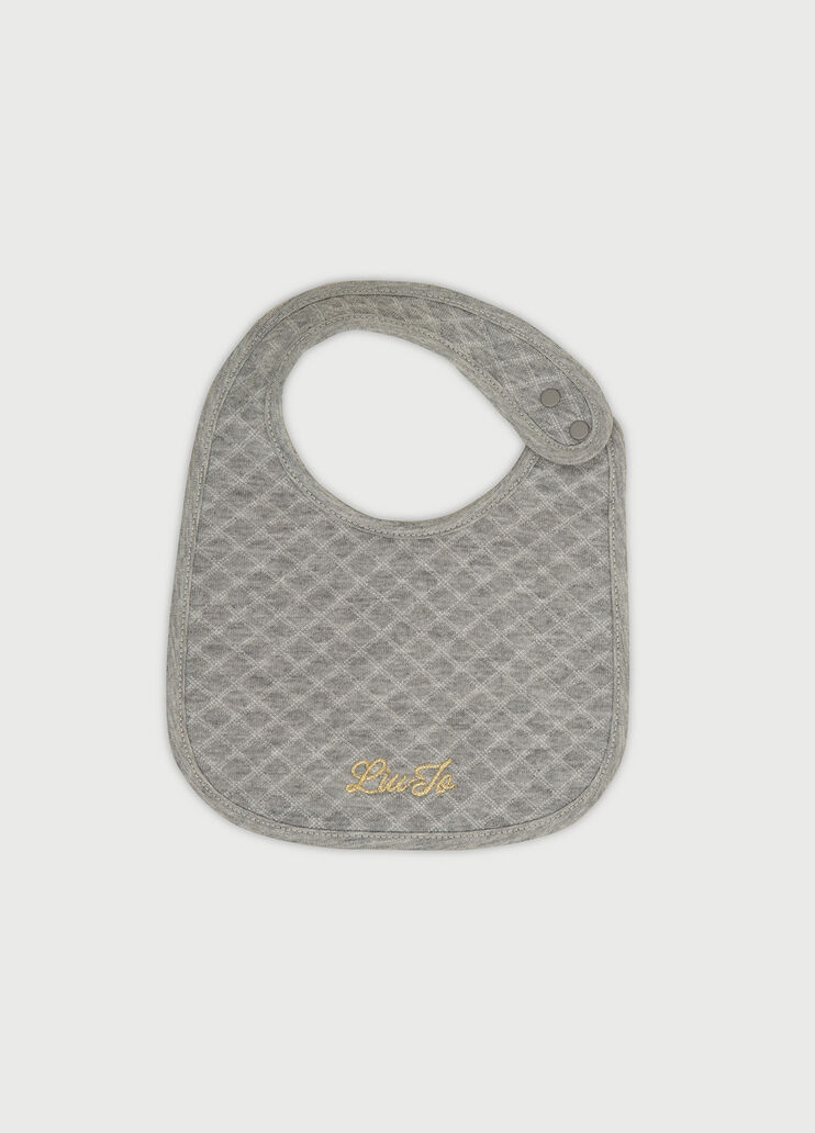 Жаккардовый нагрудник с логотипом Серый Liu Jo - large image number 0