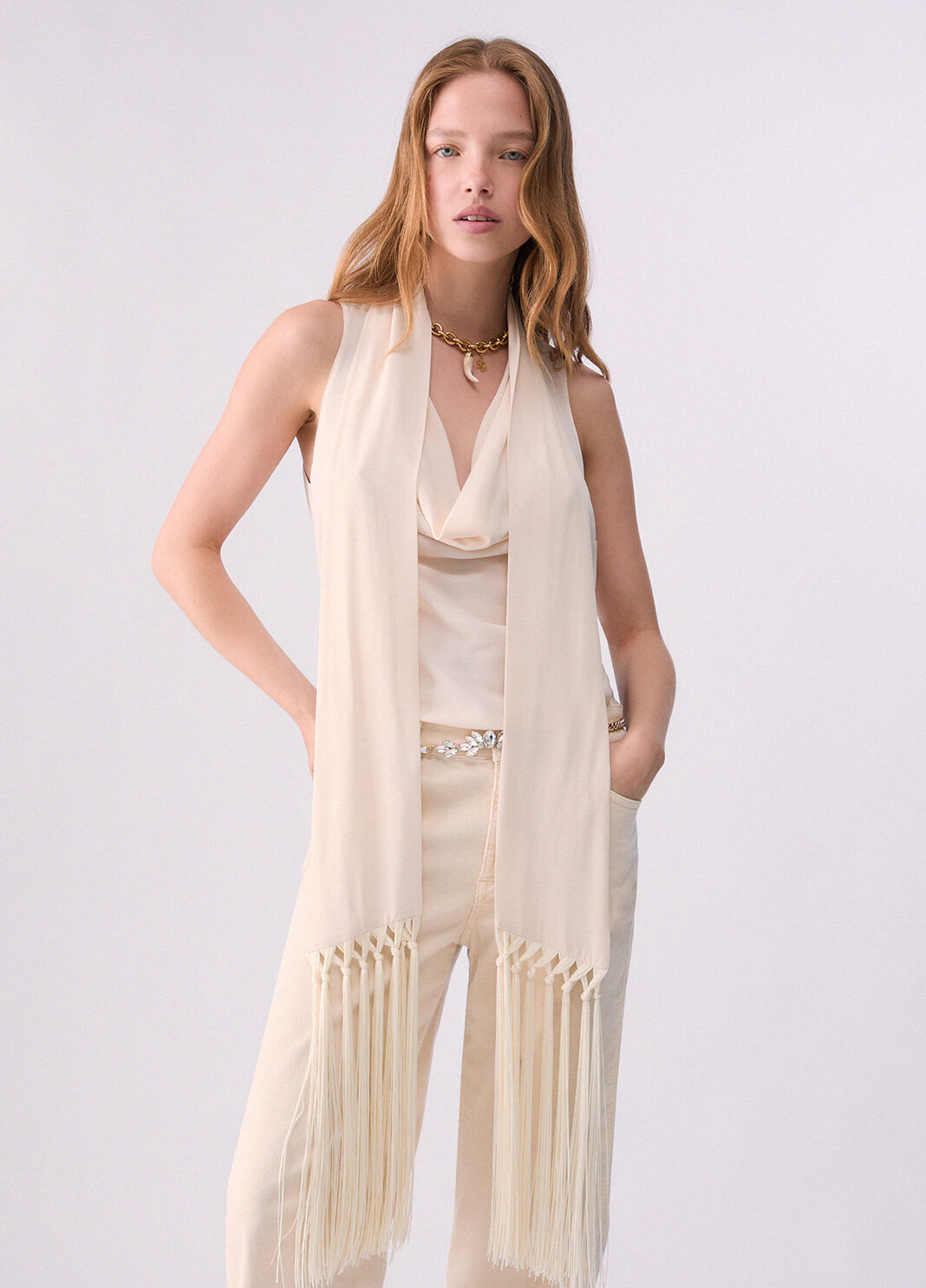 Top with Scarf butter Liu Jo - large image number 0