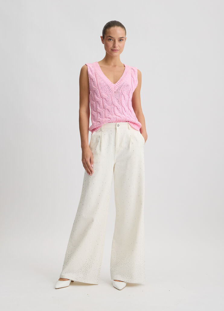 Pink knit vest pink Liu Jo - medium Pink knit vest pink Liu Jo - medium