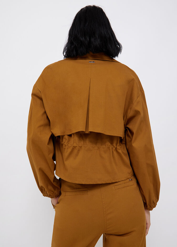 Gabardine jacket bronze Liu Jo - large image number 1  Gabardine jacket bronze Liu Jo - large image number 1