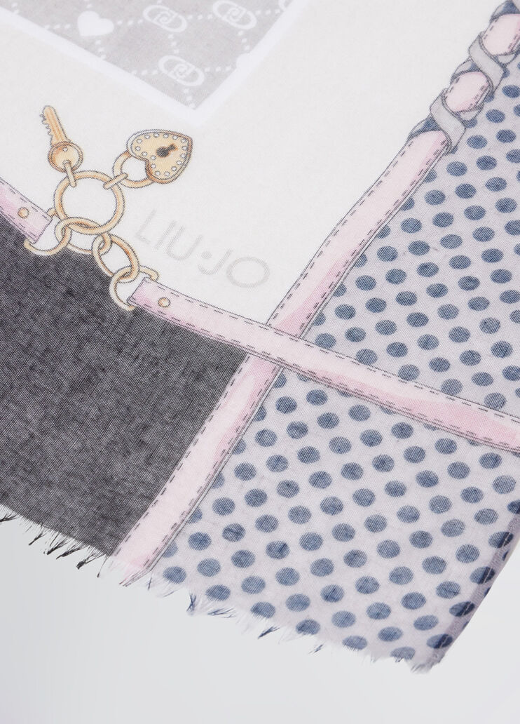 Grey and pink Liu Jo Better stole black Liu Jo - large image number 3 Grey and pink Liu Jo Better stole black Liu Jo - large image number 3