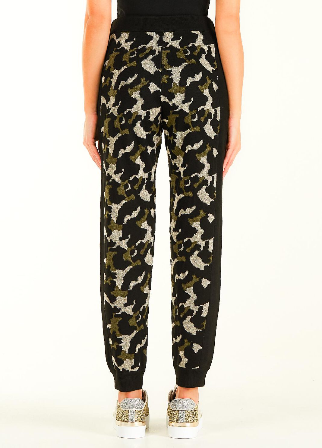 Pantalon camouflage en lurex&reg; vert Liu Jo - large image number 1